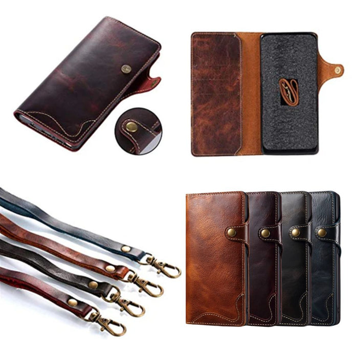 Samsung Galaxy S24 Ultra Genuine Leather Flip Wallet Case: A Perfect Blend of Luxury and Functionality