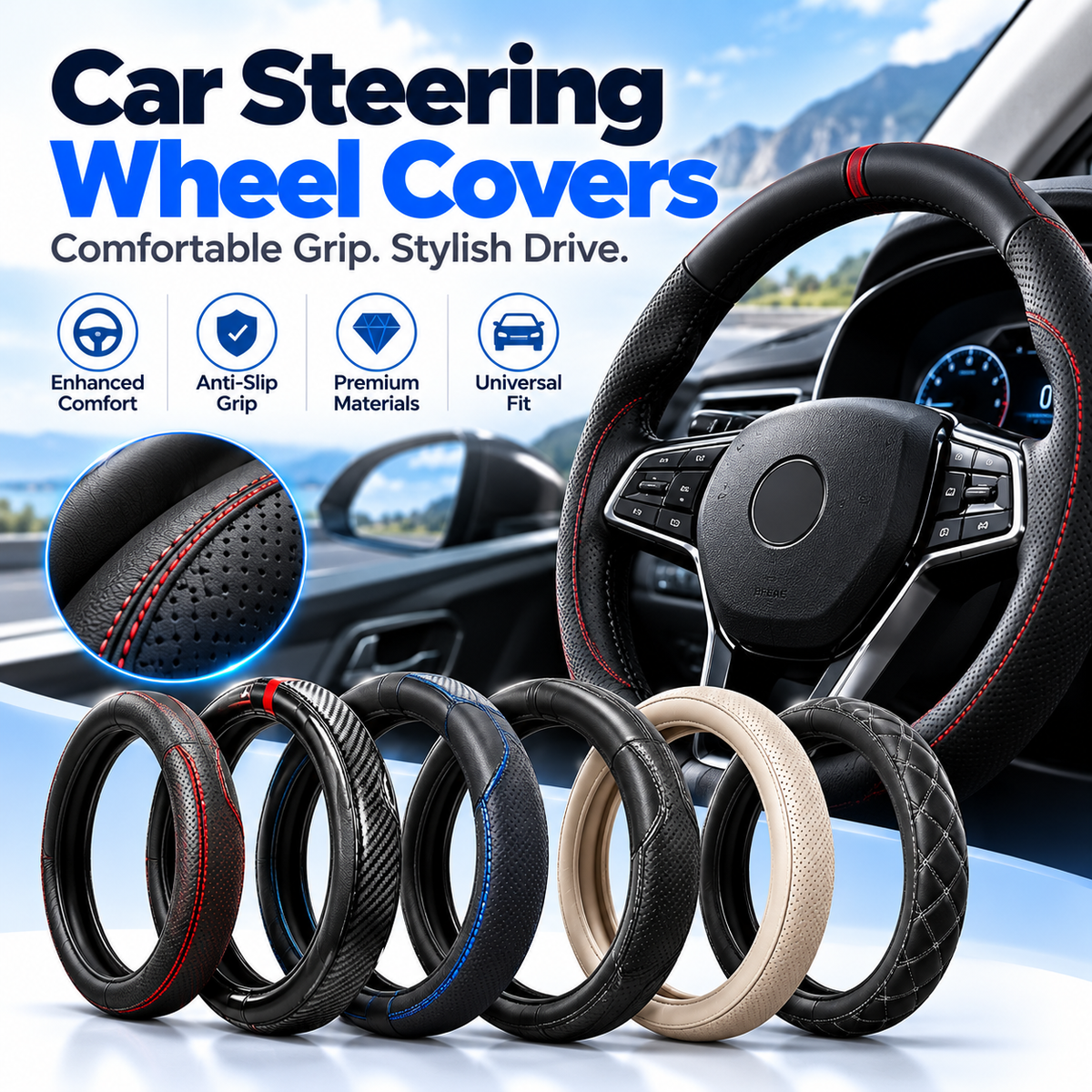 Car Steering Wheel Covers Collection