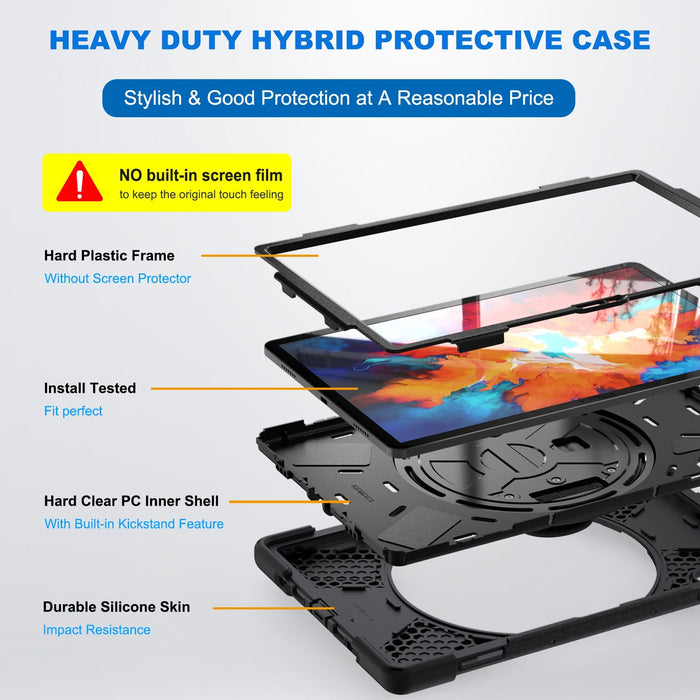 Lenovo Tablet 10.1" Inch Tab M10 3rd Gen (TB-X328) 360 Rotation Heavy Duty Kid Friendly Handle Case - Polar Tech Australia