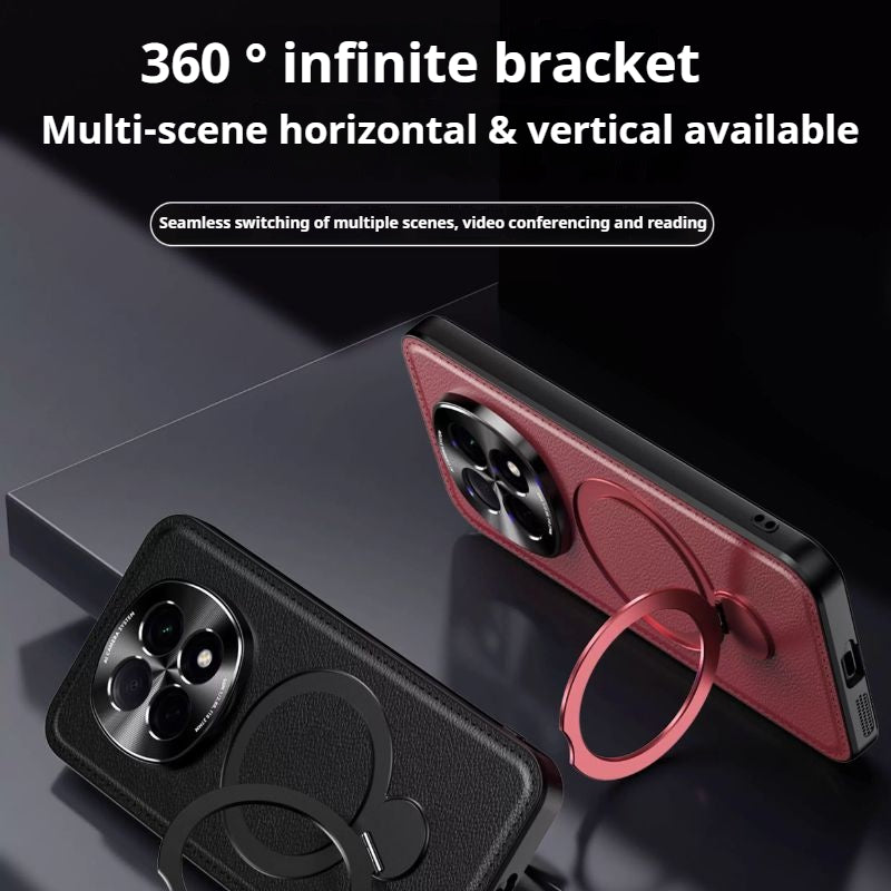 Load image into Gallery viewer, [Built-in Stand] OPPO A5 Pro 5G - 360° Rotatable Stand Luxury Leather Protection Case
