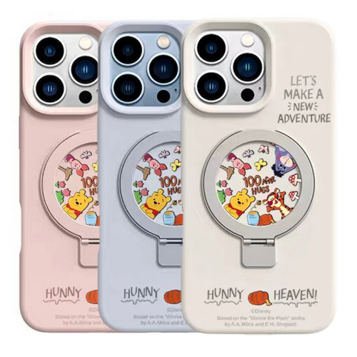 [Built-in Stand] Apple iPhone 13 Pro Max Liquid Silicone Magnetic Cartoon Essentials Series Case