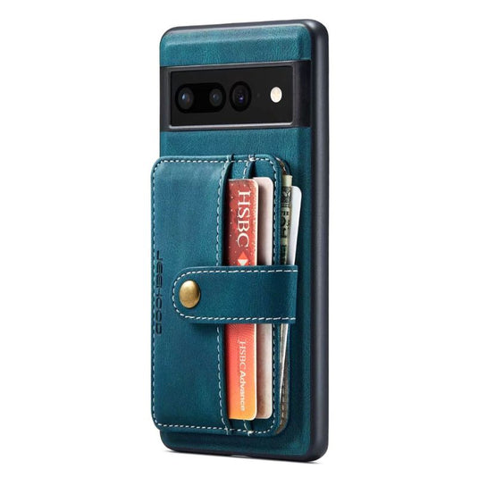 [2 in 1 Detachable][With Card Slot] Google Pixel 5A - Business Magnetic Soft Leather Case Wallet Series Case