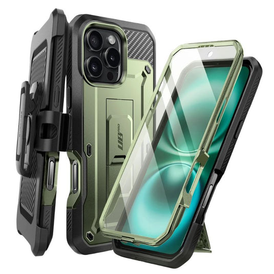 [Built-in Stand] Apple iPhone 14/Pro/Max - Premium TPU Full Covered Belt Heavy Duty Series Case