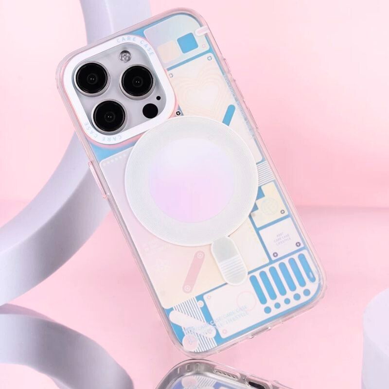 Load image into Gallery viewer, [Magsafe Compatible] Apple iPhone 16/Plus/Pro/Max - Premium Quality White Laser Fashion-Forward Series Case
