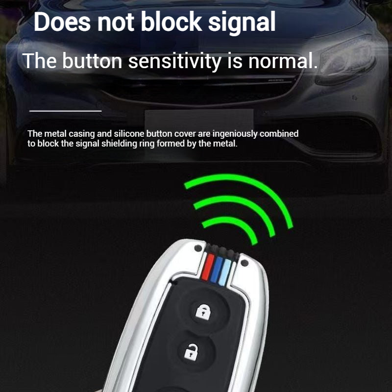 Load image into Gallery viewer, Suzuki Metal Shell &amp; Soft Silicone Full Protection Car Key Fob Case Cover For Swift, Vitara, S-Cross, SX4
