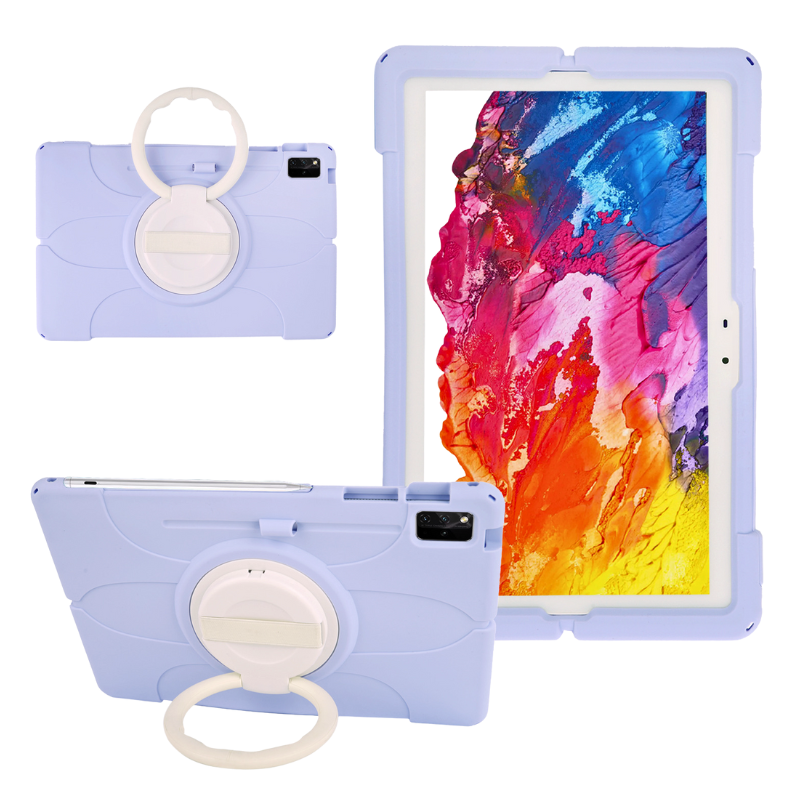 Load image into Gallery viewer, Lenovo Tab P12 12.7&quot; 2023 (TB370/TB371) - 360° Rotating Wristband Stand Shockproof Heavy-Duty Case With Shoulder Strap
