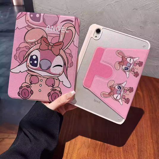 Apple iPad Air 13-inch M2/M3 (2024/2025) Stitch Smart 360° Degree Rotate Stand Shockproof Flip Cover Case