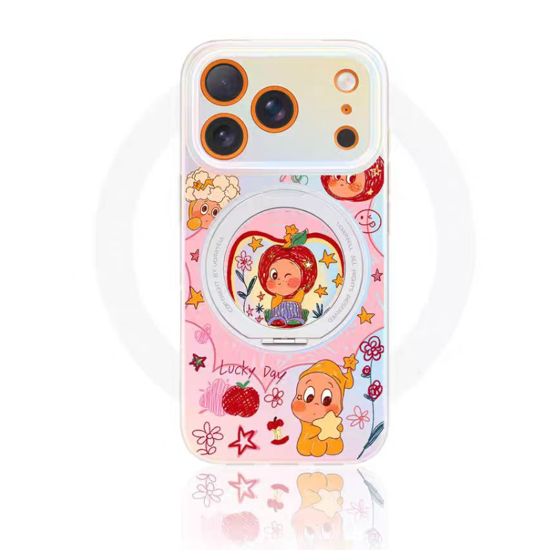 Load image into Gallery viewer, [Magsafe Compatible][Built-in Stand] Apple iPhone 16/Pro/Pro Max/Plus - Cartoon Cute Shockpoof Case
