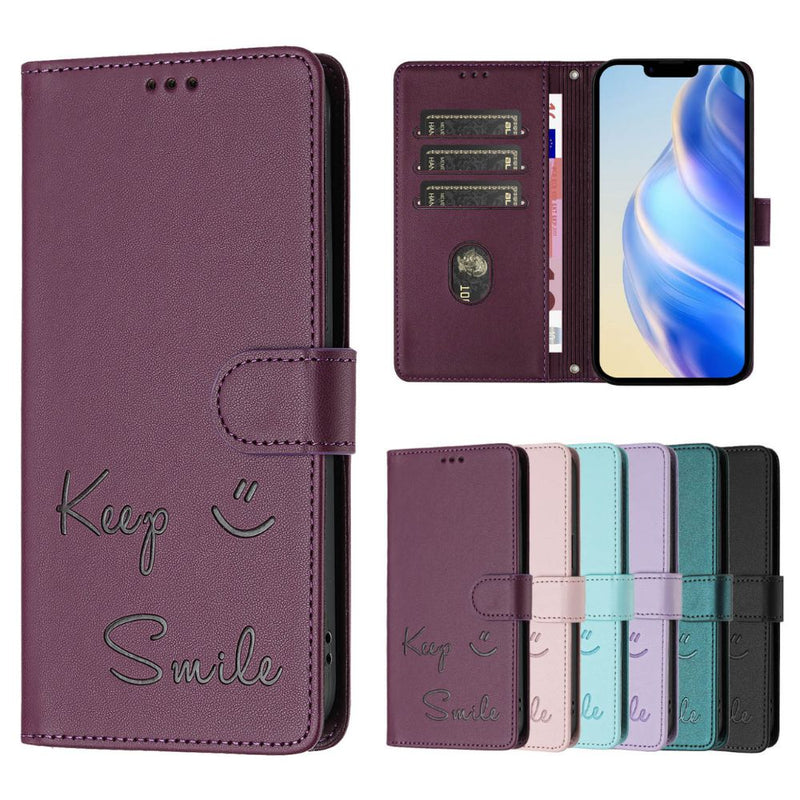 Load image into Gallery viewer, [With Card Slot] OPPO Reno 12 5G (CPH2625) - Fashion Smile PU Leather Wallet Series Stand Case With Lanyard
