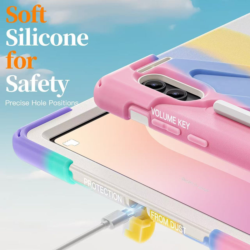 Load image into Gallery viewer, Samsung Galaxy Tab S11 Ultra (2025) 14.6&quot; - Heavy Duty 360 Degree Rotate Stand Hand Strap Case With Shoulder Strap
