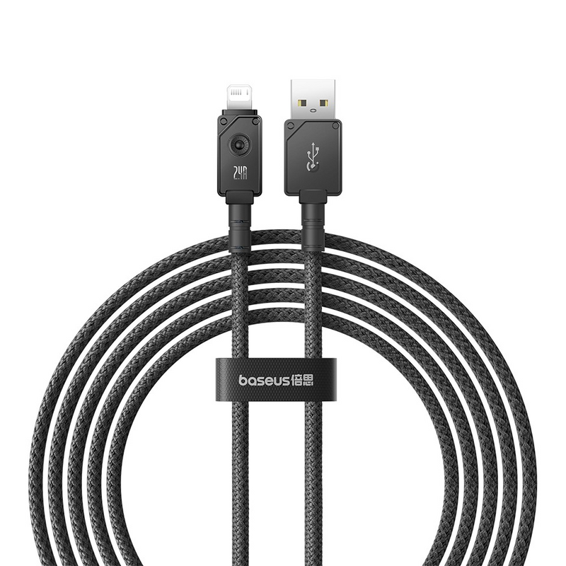 Load image into Gallery viewer, Baseus Unbreakable Series Fast Charging Data Cable USB to iP 2.4A 2m
