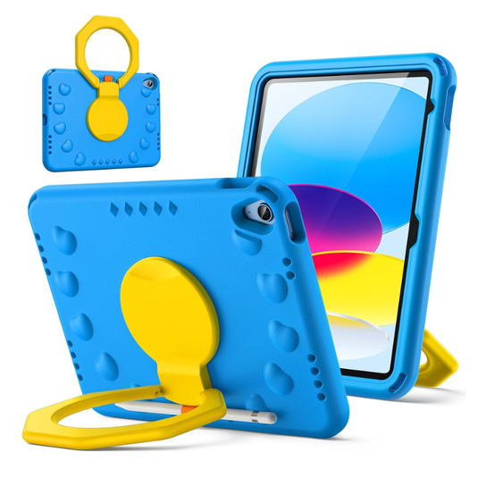 [With Pen Slot][Built-in Stand] Apple iPad 10/11'' 10/11th Gen (2022/2025) EVA Silicone Kids Shockproof Case