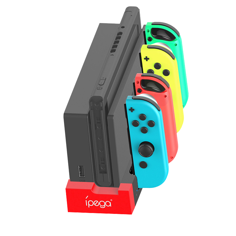 Load image into Gallery viewer, Nintendo Switch USB 2.0 Joy-Con Charger Base with 4 Joy-Con Charging Slots and Indicator Light - Polar Tech Australia
