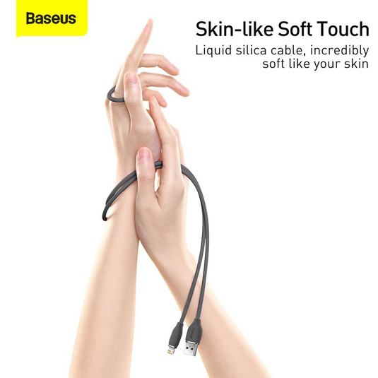 Baseus Jelly Liquid Silica Gel Fast Charging Data Cable USB to iP 2.4A