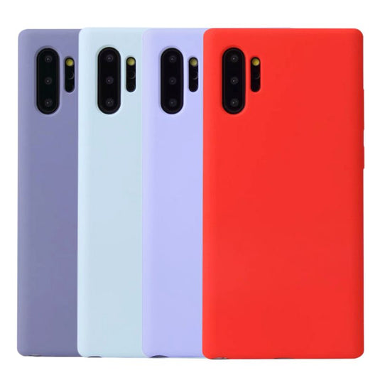 Samsung Galaxy Note 10(4G/5G)/Plus(4G/5G) - Full Wrap Soft Solid Color Liquid Silicone Essentials Series Case