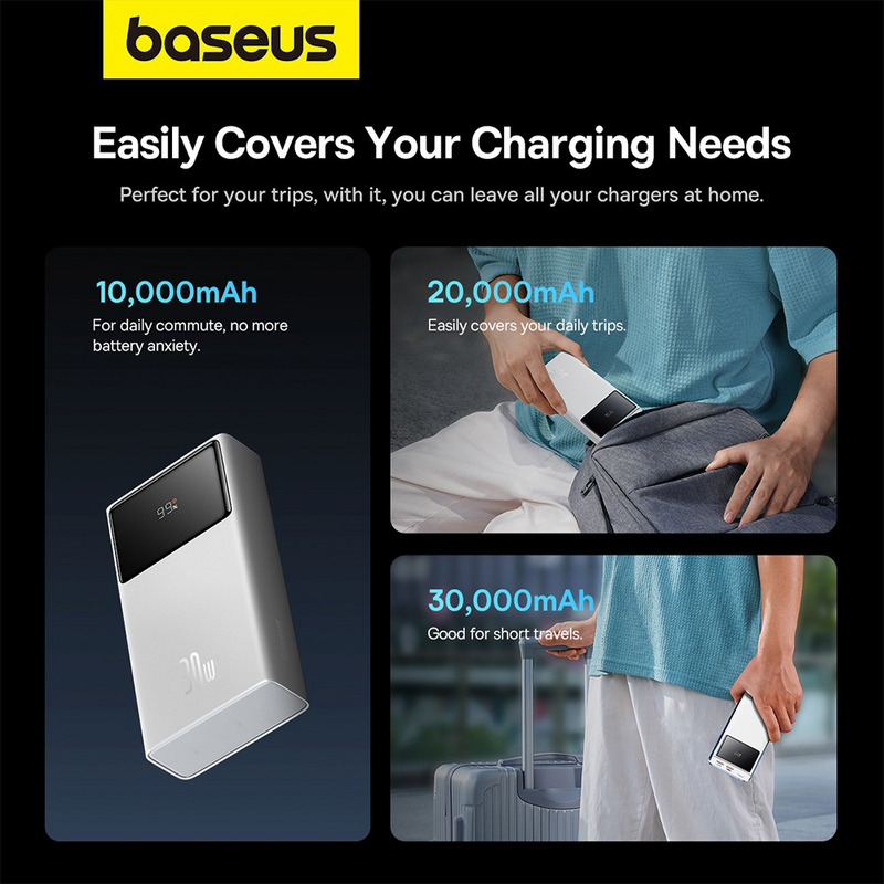 Load image into Gallery viewer, Baseus Star-Lord Digital Display Fast Charging Power Bank 10000mAh 30W

