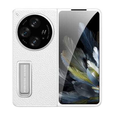 [Built in Stand] OPPO Find N3 (CPH2499) - Ultra Thin & Shockproof Lychee Pattern Leather Stand Series Case - i-Station Mobile Phone & Electronic Device Repair and Accessories
