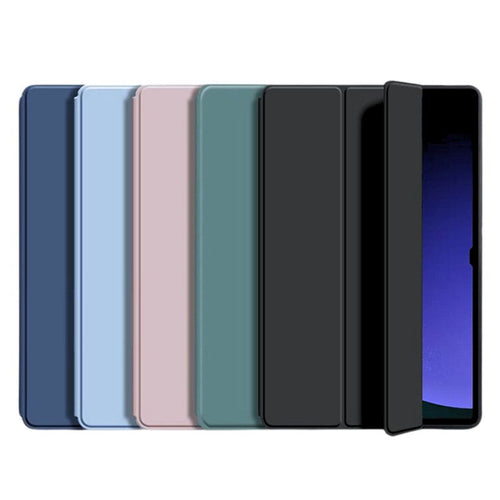 Samsung Galaxy Tab S6 Lite 10.4 2020 (P610/P615) - Foldable Solid Color Liquid Silicone Ultra-thin Soft Case