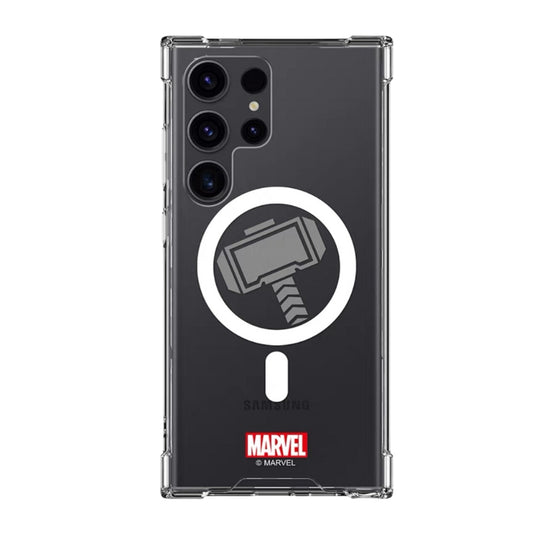 Samsung Galaxy S22 Ultra (SM-S908) - Marvel Light Transparent Series Magnetic Transparent Fashion-Forward Series Case