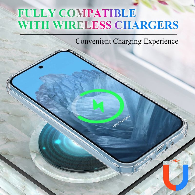 Load image into Gallery viewer, [Magsafe Compatible] Google Pixel 8/Pro/A - Transparent TPU+PC Military Grade Shockproof Essentials Series Case
