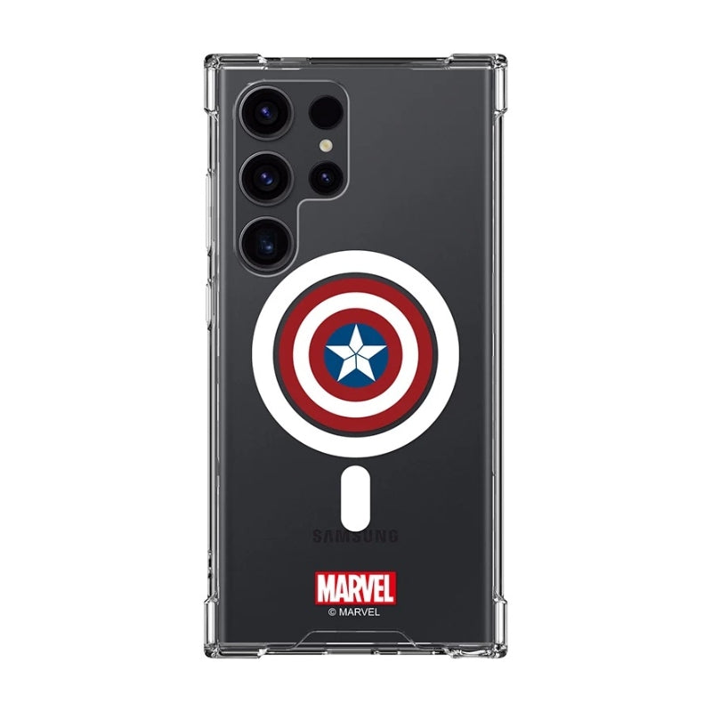 Load image into Gallery viewer, Samsung Galaxy S23 Ultra (SM-S918) - Marvel Light Transparent Series Magnetic Transparent Fashion-Forward Series Case
