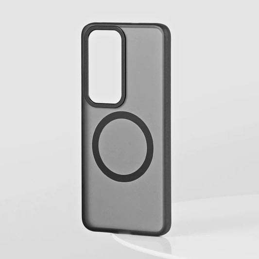 [Magsafe Compatible] Oppo Reno 12 & Pro - Soft  Frosted Silicone Magnetic Shockproof Essentials Series Case - i-Station Mobile Phone & Electronic Device Repair and Accessories