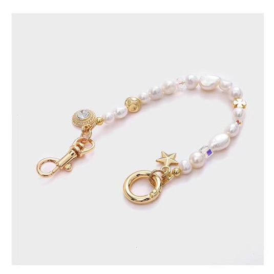 Apple iPhone 13/Pro/Max - Natural Pearl Shell Handheld Chain Bracelet Fashion-Forward Series Case