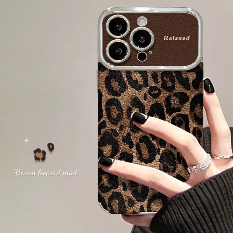 Load image into Gallery viewer, Apple iPhone 11/Pro/Max - Full Wrap Electroplated Lens Soft Leather Fashion-Forward Series Case
