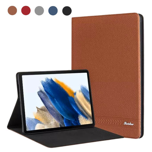 Samsung Galaxy Tab S7/S9/S9 FE 11“ - Soft Full Cover Genuine Leather Slim Flip Cover Case