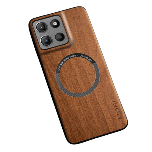 [Magsafe Compatible] Motorola Moto Edge 60/Fusion/Pro - Ultra-Thin Wood Texture Shockproof Protective Case