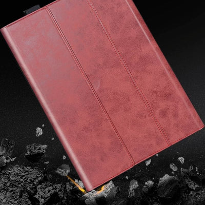 Microsoft Surface Pro X - Genuine Leather Full-Body Protective Magnetic Closure Case - i-Station Mobile Phone & Electronic Device Repair and Accessories
