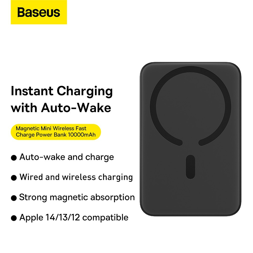 Baseus Magnetic Mini Air Wireless Fast Charge Power Bank 10000mAh 20W - i-Station Mobile Phone & Electronic Device Repair and Accessories