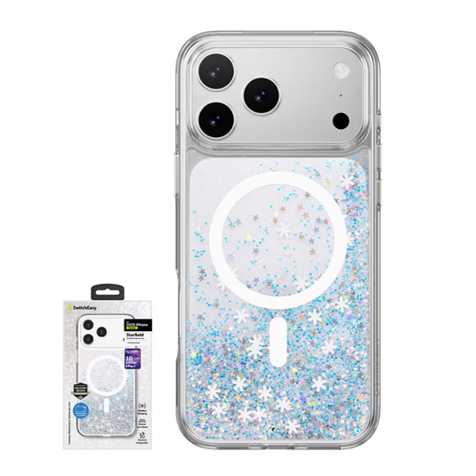 [Magsafe Compatible] Apple iPhone 17/Air/Pro/Max - SwitchEasy 3D Liquid Glitter Shockproof Phone Case