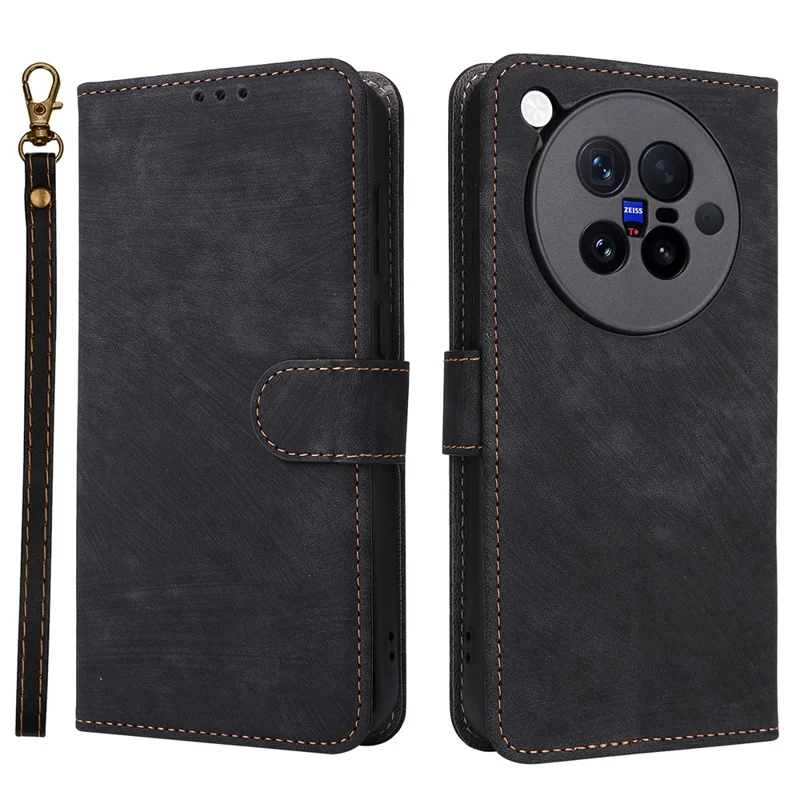 Load image into Gallery viewer, [With Card Slot] Vivo X500/Pro/Max - Multi Functional Buckle Flap Wallet Series Case With Lanyard

