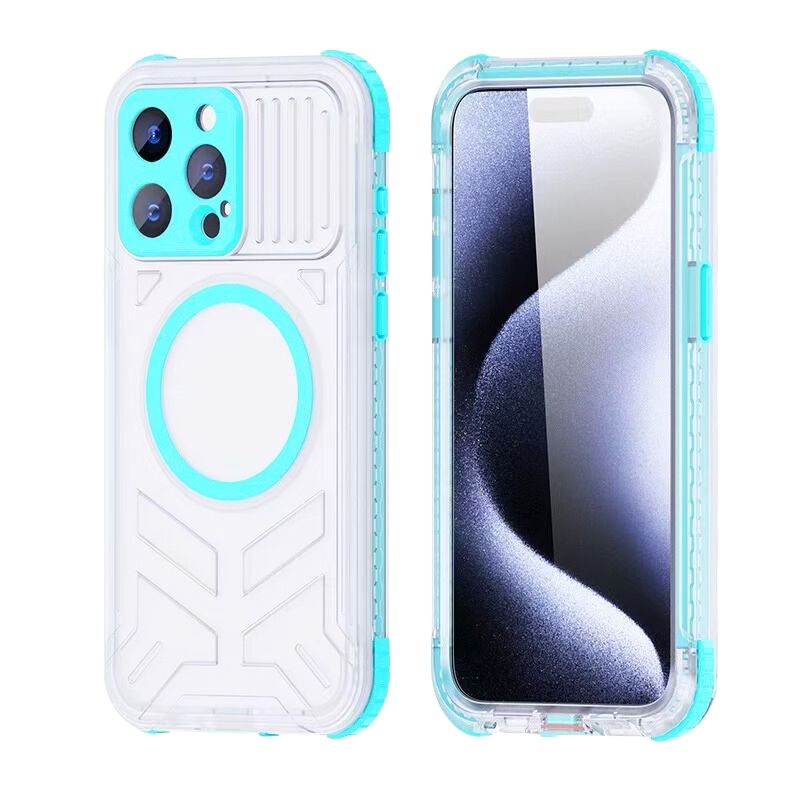 Load image into Gallery viewer, [Magsafe Compatible] [Waterproof] Apple iPhone 15/Plus/Pro/Max - Shellbox IP68 Full Covered Honeycomb Airbag Lifeproof Series Case
