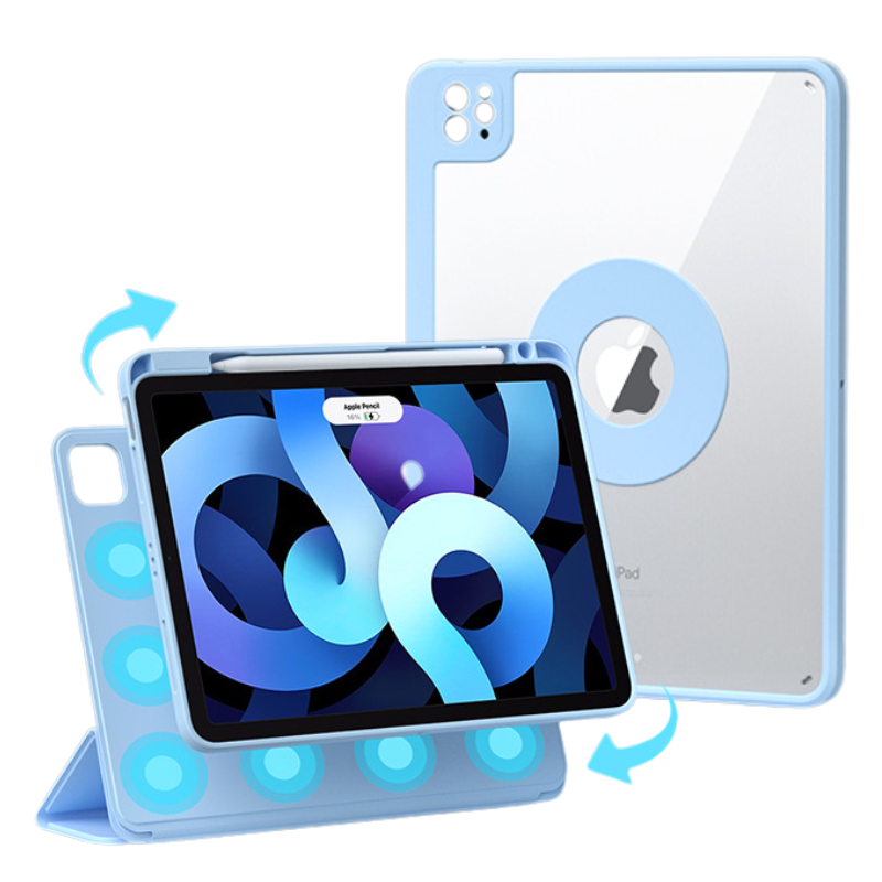 Load image into Gallery viewer, [Detachable] Apple iPad Pro 11-inch 1st/2nd/3rd/4th Gen (2018/2020/2021/2022) 360° Rotatable Full-cover Case With Pen Slot
