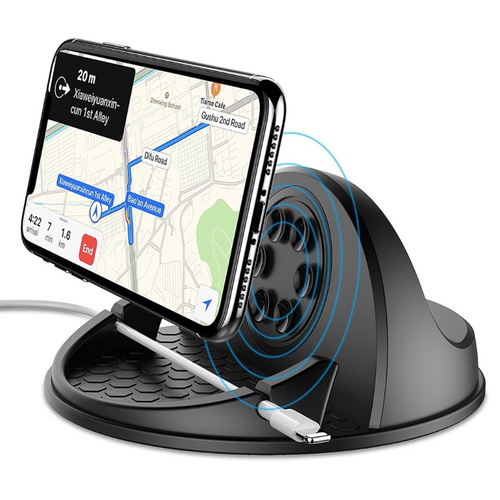 15W Fast Wireless Car Charger Mount – Suction Cup Phone Holder