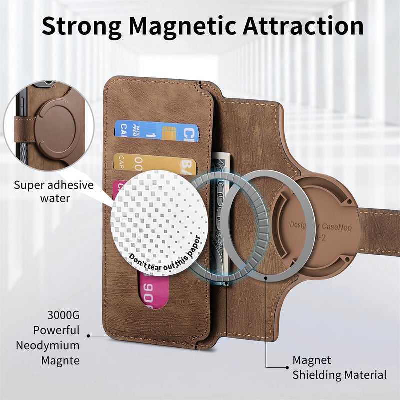 Load image into Gallery viewer, [With Card Slot] Realme 13 Pro / Plus 5G - Multi-functional Leather Wallet Case With Magnetic Flip Cover
