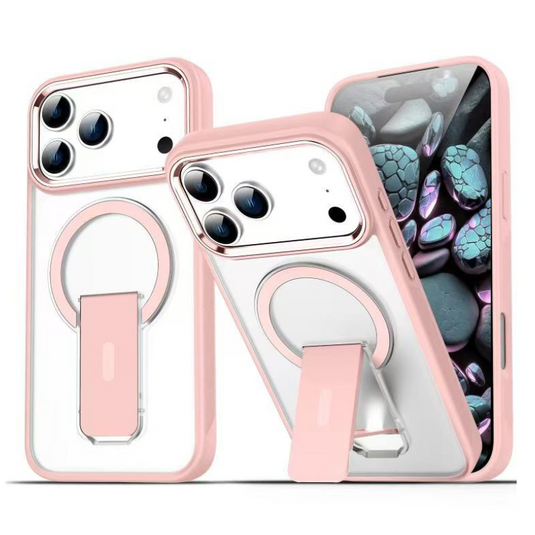 iPhone 17/Pro/Pro Max Matte MagSafe Magnetic Shockproof Heavy Duty Case with kickstand
