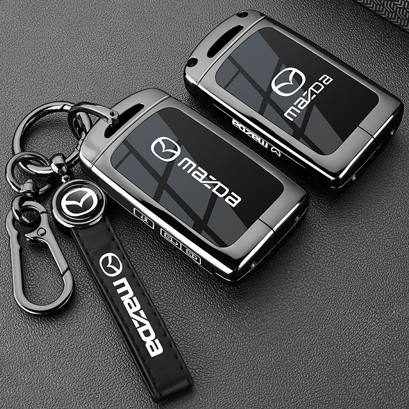 Load image into Gallery viewer, Mazda Zinc Alloy Car Key Fob Protective Case Cover For CX5, CX3, CX30, CX7, CX9, Mazda 2, 3, 6

