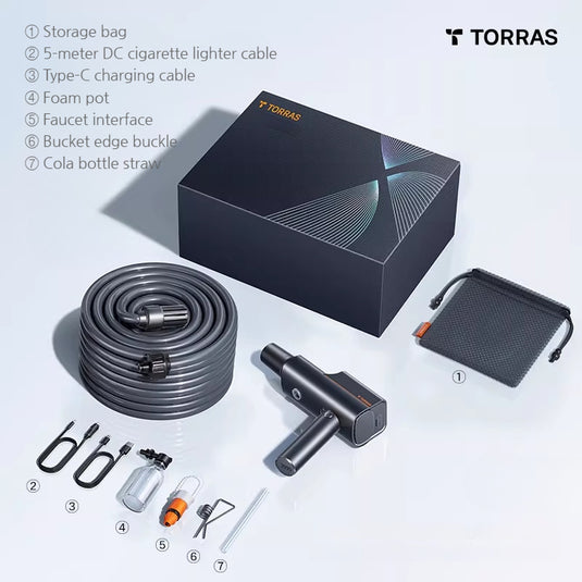 Torras Cordless High-Pressure Car Washer Portable Electric Cleaning Gun - i-Station Mobile Phone & Electronic Device Repair and Accessories