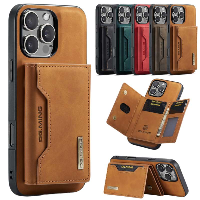 Load image into Gallery viewer, [With Card Slot] Apple iPhone 15/Pro/Pro Max/Plus Leather 2-in-1 Magnetic Wallet Series Case
