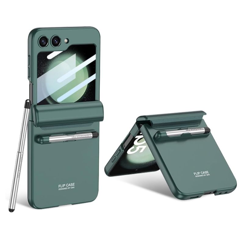 Load image into Gallery viewer, [With Pen Slot] Samsung Galaxy Z Flip5 (SM-F731) - Magnetic Hinge Shockproof Phone Case - i-Station Mobile Phone &amp; Electronic Device Repair and Accessories
