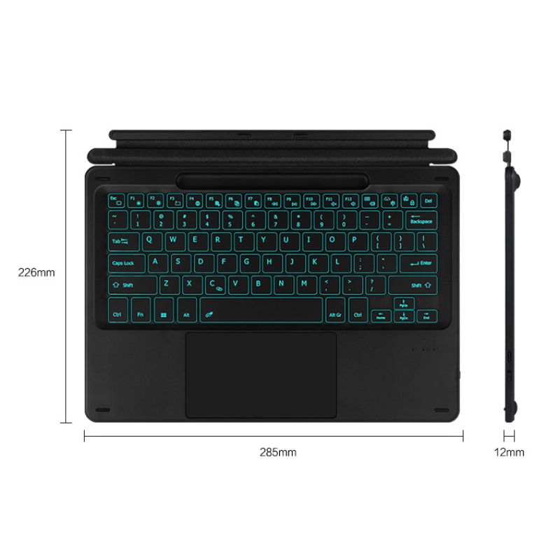 Load image into Gallery viewer, [With Backlit] Microsoft Surface Pro X 13” - Wireless Bluetooth Magnetic Touch Keyboard
