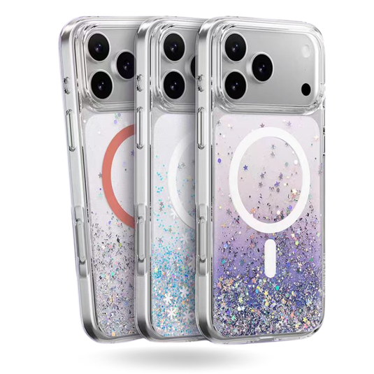 [Magsafe Compatible] Apple iPhone 17/Air/Pro/Max - SwitchEasy 3D Liquid Glitter Shockproof Phone Case