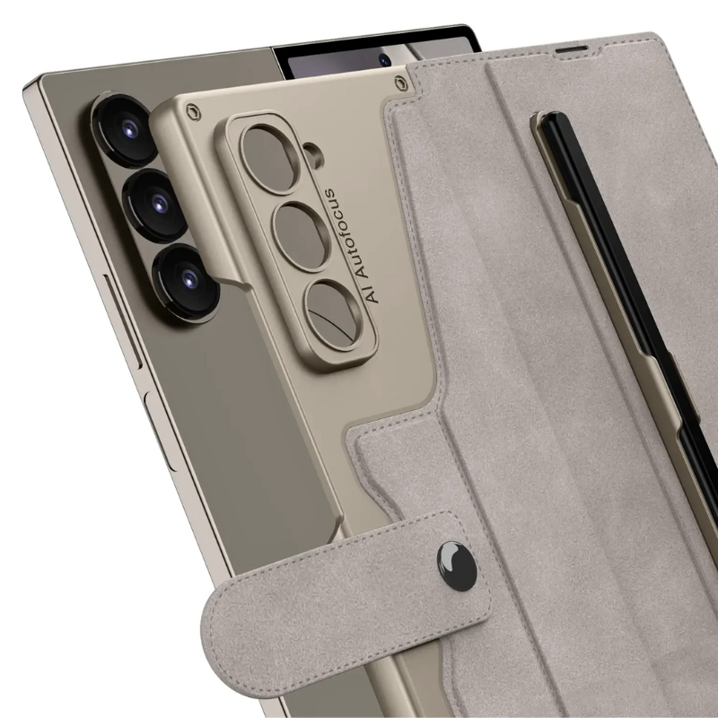 Load image into Gallery viewer, [With Card Slot] Samsung Galaxy Z Fold 6 SM-F956 Leather Shockproof Flip Wallet Series Case
