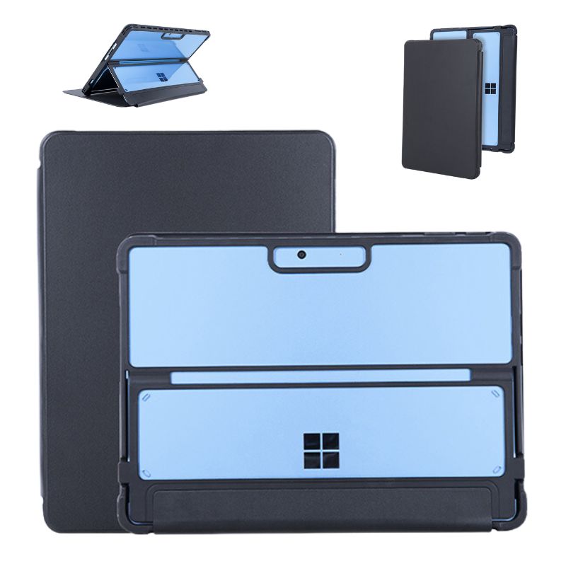 Load image into Gallery viewer, Microsoft Surface Pro 9 (2038) - Full Edge Protection Transparent Flip Leather Cover Case
