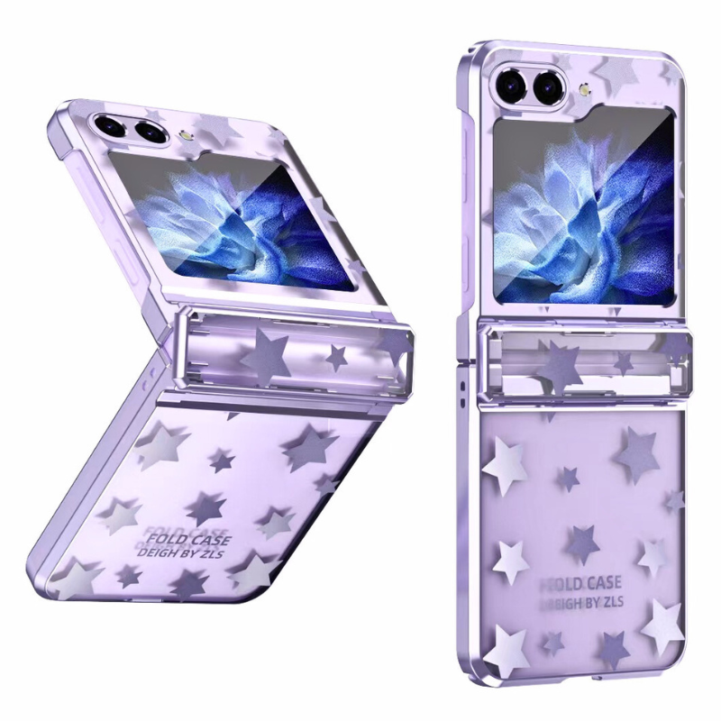 Load image into Gallery viewer, Samsung Galaxy Z Flip 6 SM-F741 Electroplated Full-cover Hinge Protection Blingbling Series Case
