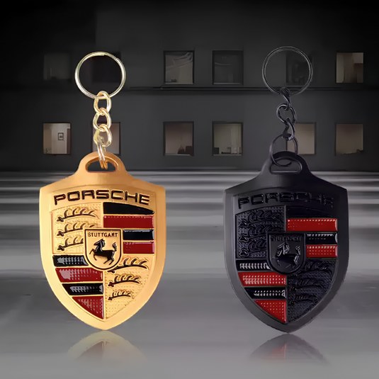 Porsche Crest Shield Pendant Key Ring For Macan, Cayenne, 718, Panamera, 911, Taycan - i-Station Mobile Phone & Electronic Device Repair and Accessories