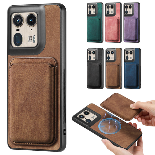 [With Magnetic Card Holder] Motorola Moto E20/30 Leather Shockproof Essentials Series Case